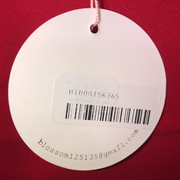 Red mini one shoulder dress - Picture 8 of 8